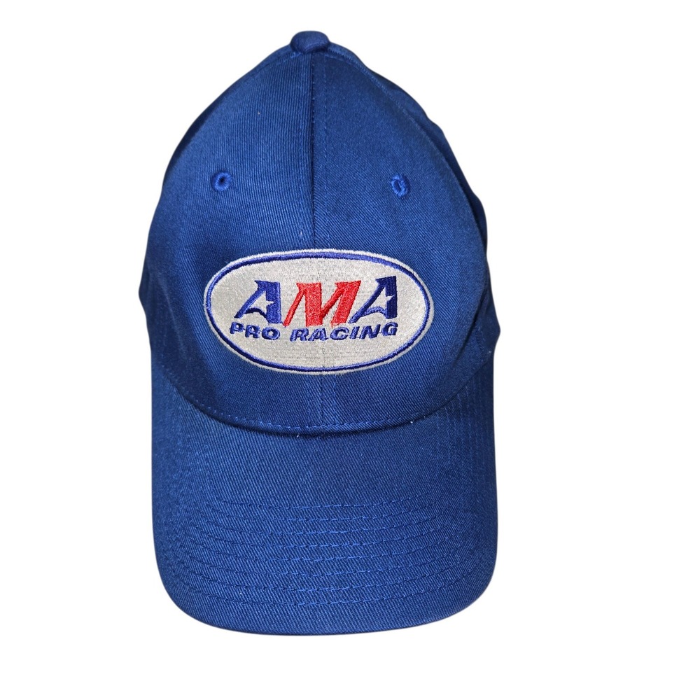 Flexfit VTG AMA Pro Racing Hat Baseball Cap Royal Blue Sz L-XL